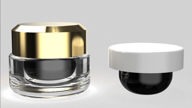 Pot cosmétique en verre rechargeable