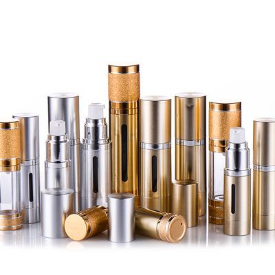 Flacon airless métallisé