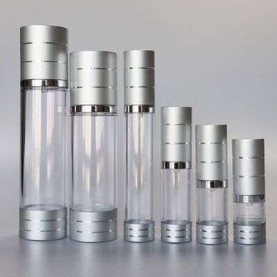 Flacon airless métallisé