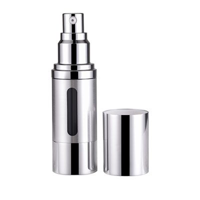 Flacon airless métallisé