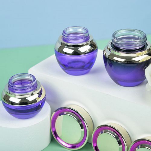 Flacon cosmétique ovale en verre