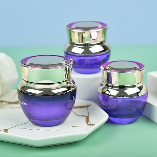 Flacon cosmétique ovale en verre