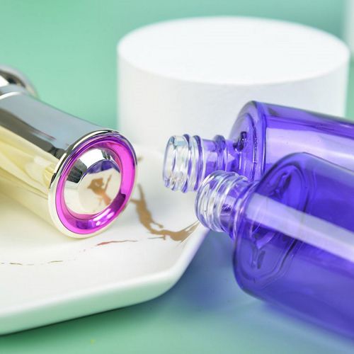 Flacon cosmétique ovale en verre