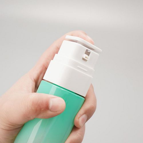 Flacon airless carré en verre avec pompe