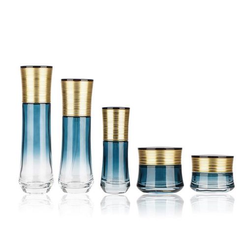 Flacon courbé taille fine, verre-YJ