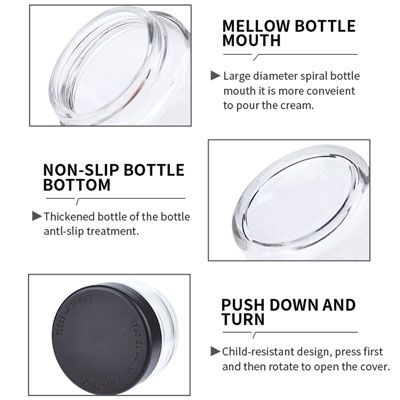 Pot cosmétique en verre