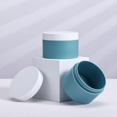 Pot de crème cosmétique en PET avec couvercle en ABS