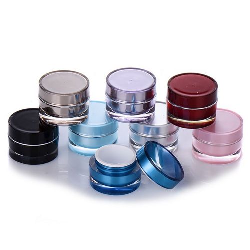 Pot cosmétique carré en acrylique