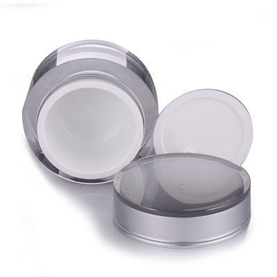 Pot cosmétique carré en acrylique