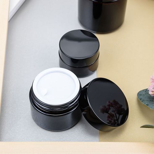 Pot de crème en verre dépoli