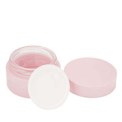 Pot de crème cosmétique en verre