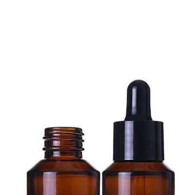 Flacon compte-goutte couleur ambrée
