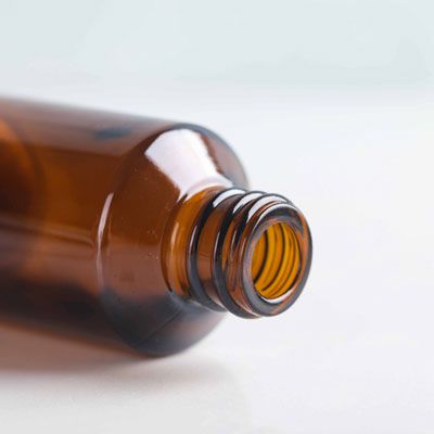 Flacon compte-goutte couleur ambrée