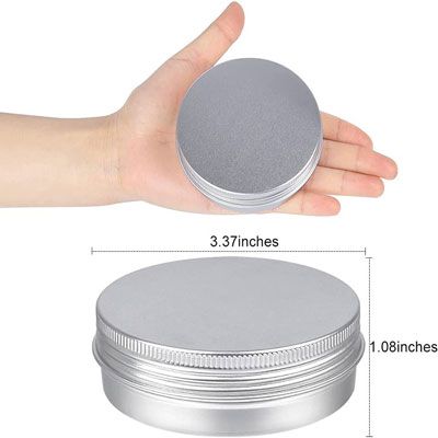 Pot cosmétique en aluminium vissable