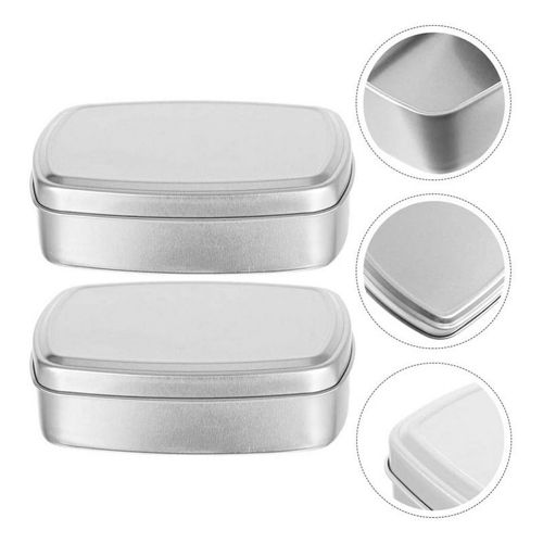 Pot cosmétique en aluminium rectangulaire