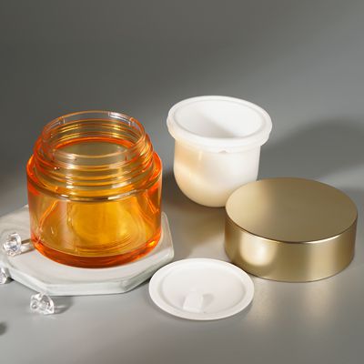 Pot cosmétique en verre rechargeable