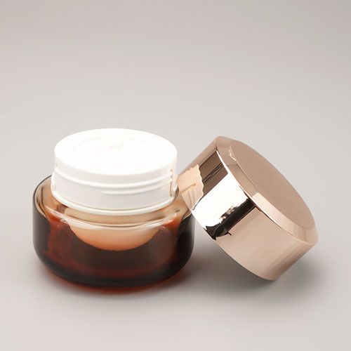 Pot cosmétique en verre rechargeable